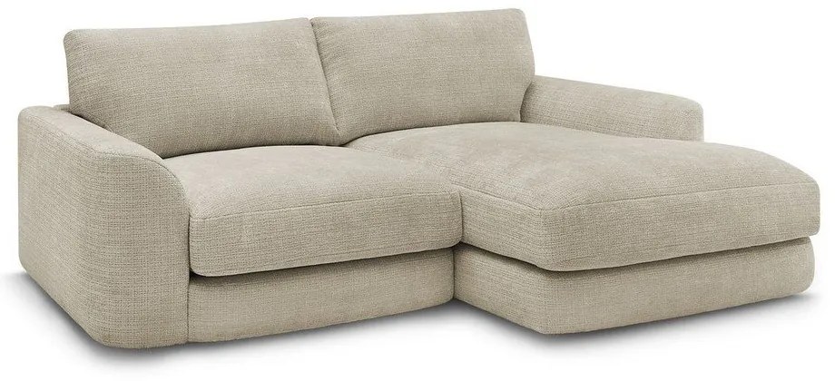 Béžová ženilková rohová pohovka (pravý roh/s leňoškou) Leonore – Bobochic Paris