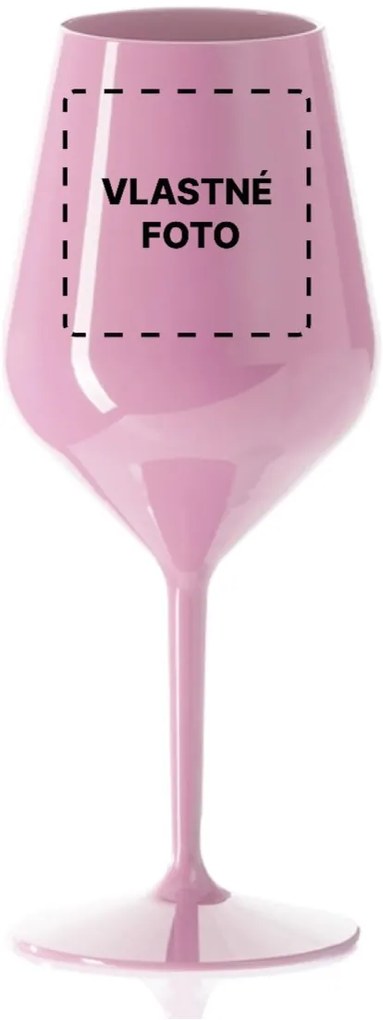 Nerozbitný pohár na víno s vlastnou fotkou (470 ml)