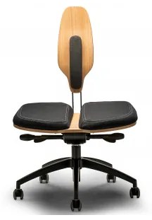 NESEDA Standard pracovná stolička Čierna