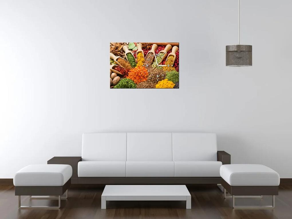 Gario Obraz s hodinami Festival korenín Rozmery: 60 x 40 cm
