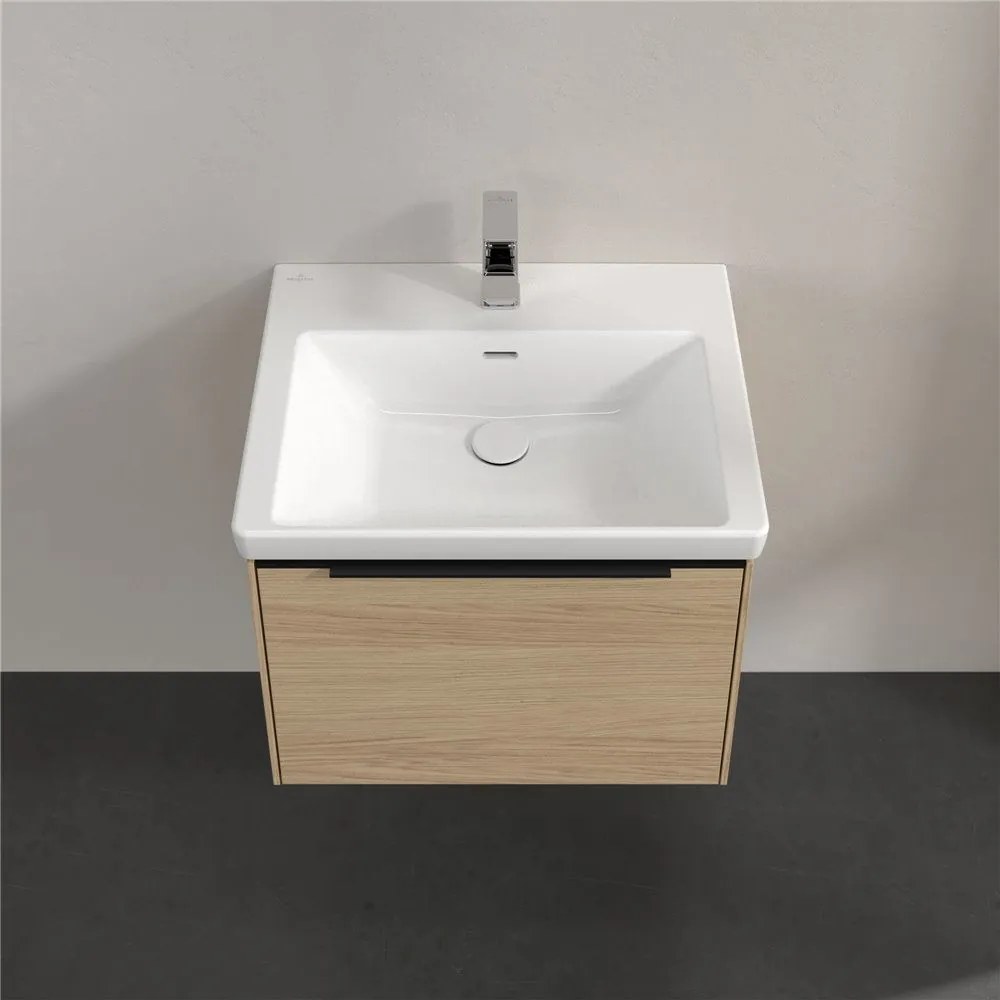 VILLEROY &amp; BOCH Subway 3.0 závesná skrinka pod umývadlo, 1 zásuvka, s LED osvetlením, 572 x 478 x 429 mm, Nordic Oak, C577L1VJ