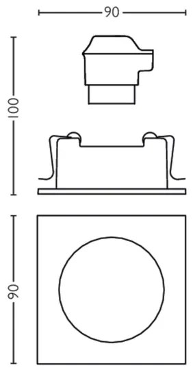 Philips 50191/87/PN - Podhľadové svietidlo MYLIVING ENNEPER 1xGU10/5,5W/230V