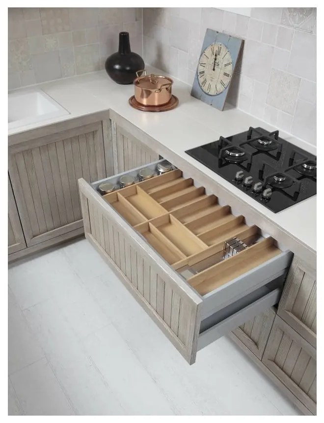 V prírodnej farbe príborník do zásuvky 33 x 47 cm Wood Line – Elletipi