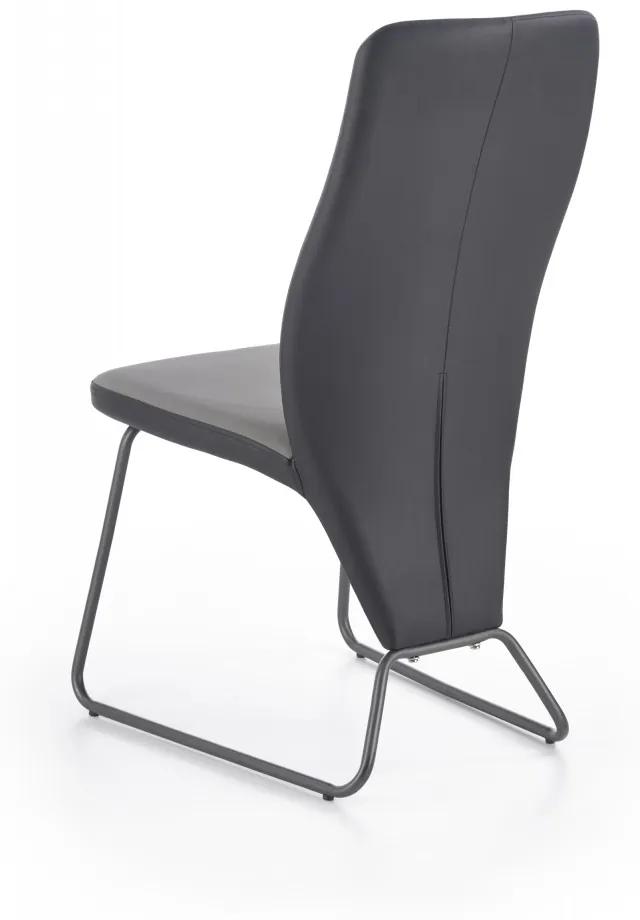 Jedálenská stolička Navia čierna/sivá/super sivá