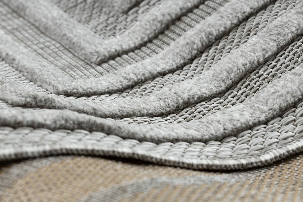 Koberec SANTO SIZAL 0999 Geometrický, sivý