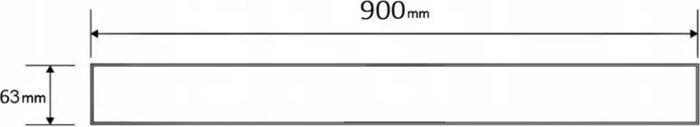 Mexen M33 kryt na nerezový žľab 90 cm, nerez, 1033090