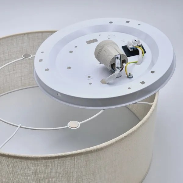 Stropné svietidlo SIRJA 1xE27/60W/230V pr. 35 cm krémová