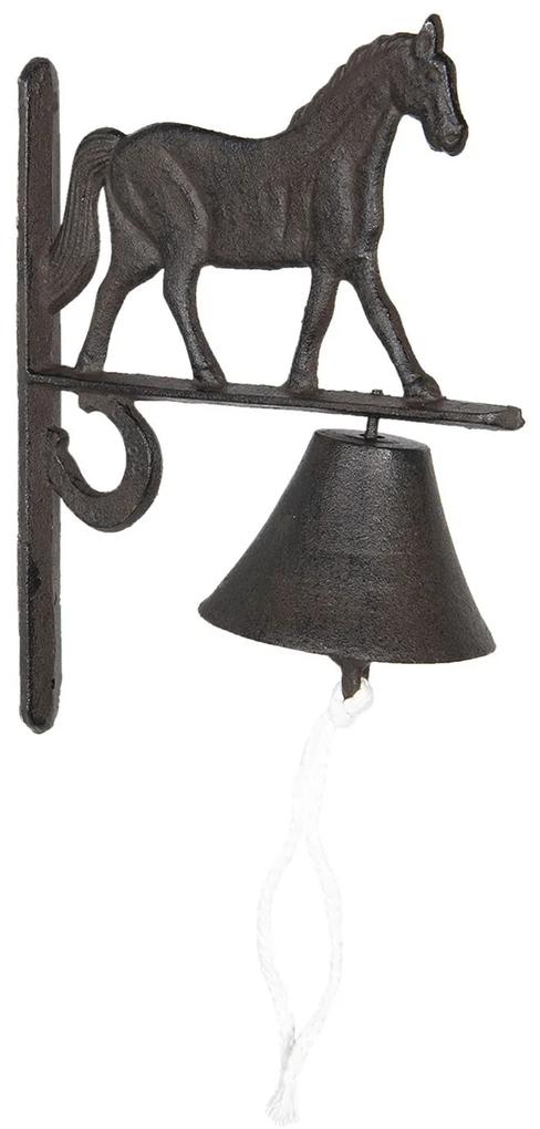 Liatinový zvonček s koňom Horse - 20 * 11 * 27 cm