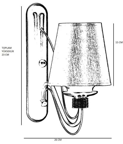 Nástenné svietidlo CLASSIC 1xE27/40W/230V bronzové/béžové