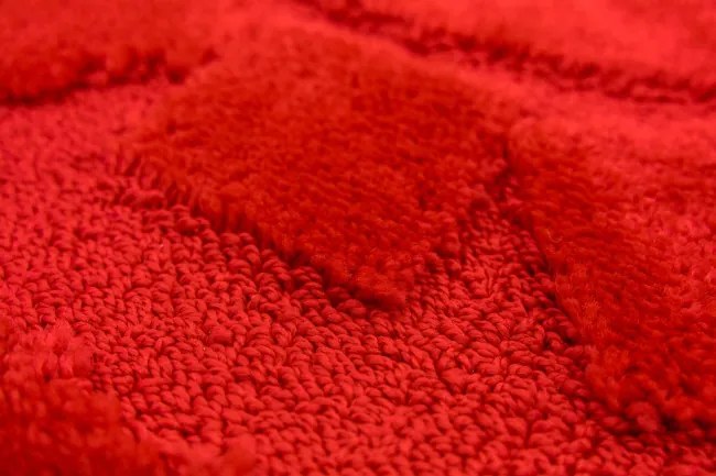 Kúpeľňový koberček Ocean červený kruh