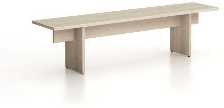 Lavica SOLID, 1800 x 400 x 443 mm, dub prírodný
