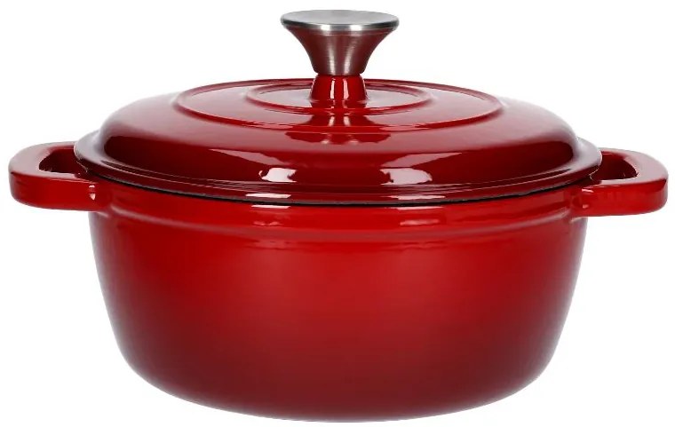 Silvercrest® Liatinový hrniec, 2,8 l (červená) (100393108)