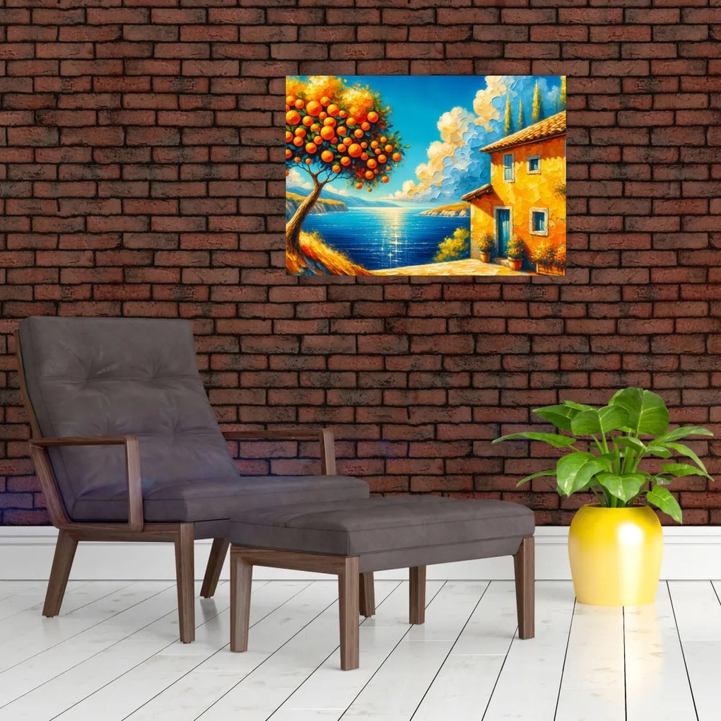 Obraz - Dom s pomarančmi II. (70x50 cm)