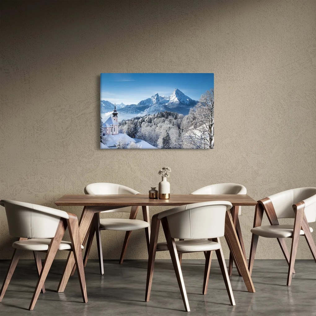 Obraz - Zasnežená krajina (90x60 cm)
