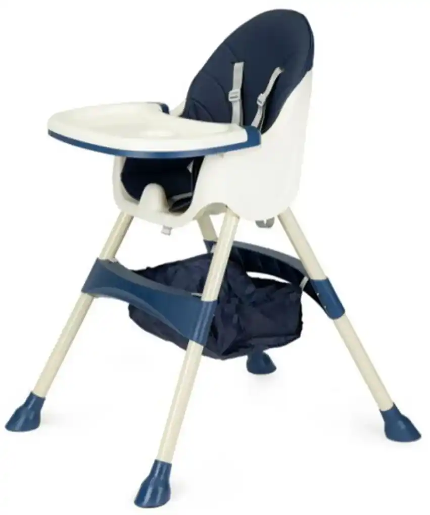 ECO TOYS Jedálenská stolička, stolček 2v1 - modrá | BIANO