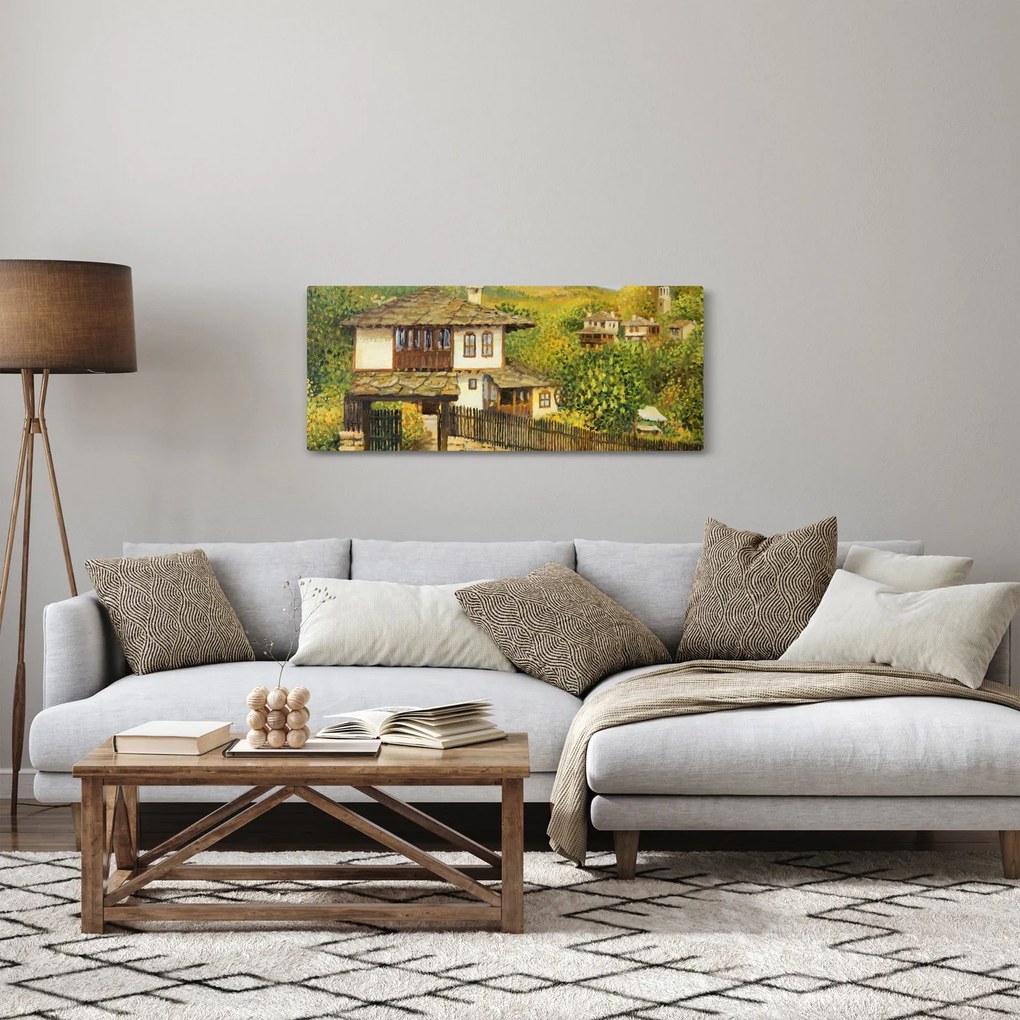 Obraz - Chalúpky v lete (120x50 cm)