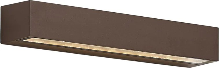 Priemyselné vonkajšie nástenné svietidlo hrdzavohnedé 38 cm vrátane LED IP65 - Hannah