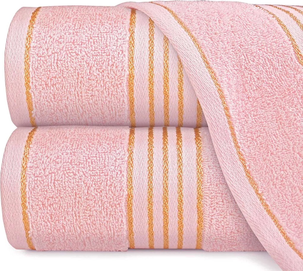 BAVLNENÉ UTERÁKY TIWANO SADA 1 KS 30X50 CM, 1 KS 50X90 CM, 1 KS 70X140 CM RUŽOVÁ