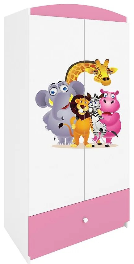 Skriňa Babydreams Ružová – Zoo