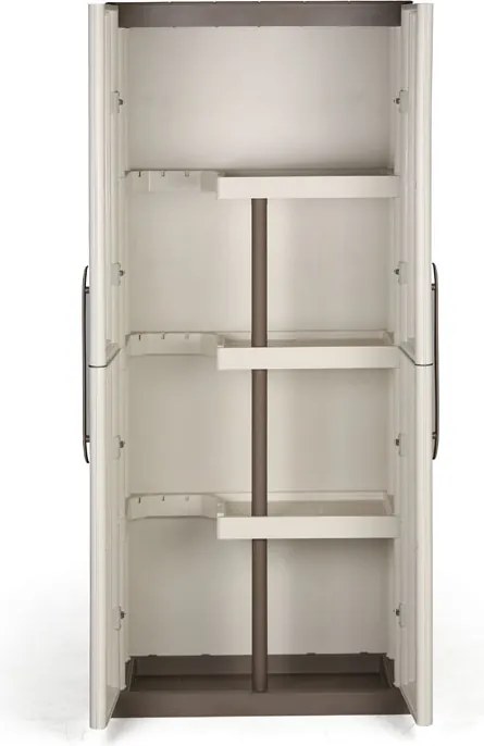 Plastová upratovacia skriňa S Line, 700 x 390 x 1650 mm