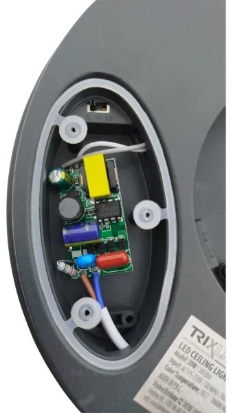 LED stropné svietidlo s pohybovým senzorom LED/20W/230V 3000/4000/6500K IP54 antracit