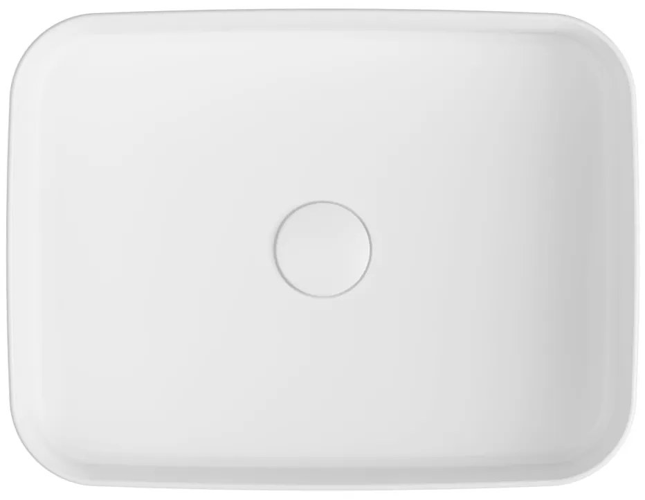 Isvea Isvea, INFINITY RECTANGLE keramické umývadlo na dosku, 50x36 cm, matná biela, 10NF65050-2L