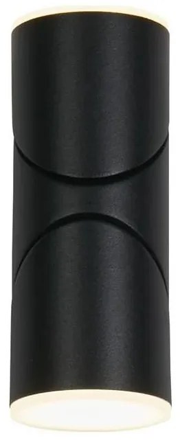 Searchlight 36180BK - LED vonkajšie nástenné svietidlo SOHO 2xLED/6W/230V IP44