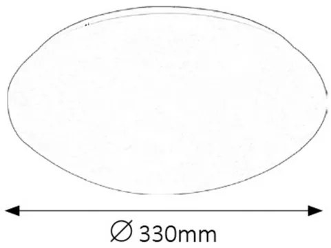 Rabalux LED stropné svietidlo Lucas 18W | 1170lm | 4000K| IP20 | 33cm - kruhové biele