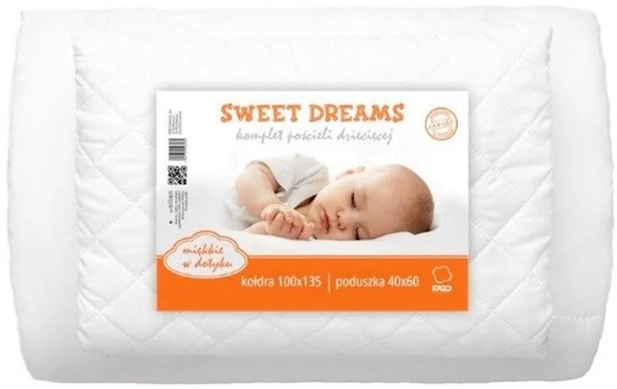Súprava detskej prikrývky 100x135 cm a vankúša 40x60 cm do postieľky (Sweet Dreams)
