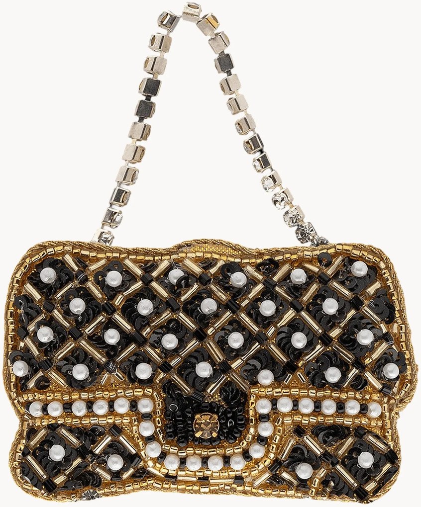 Ručne vyrobená vianočná ozdoba Designer Bag