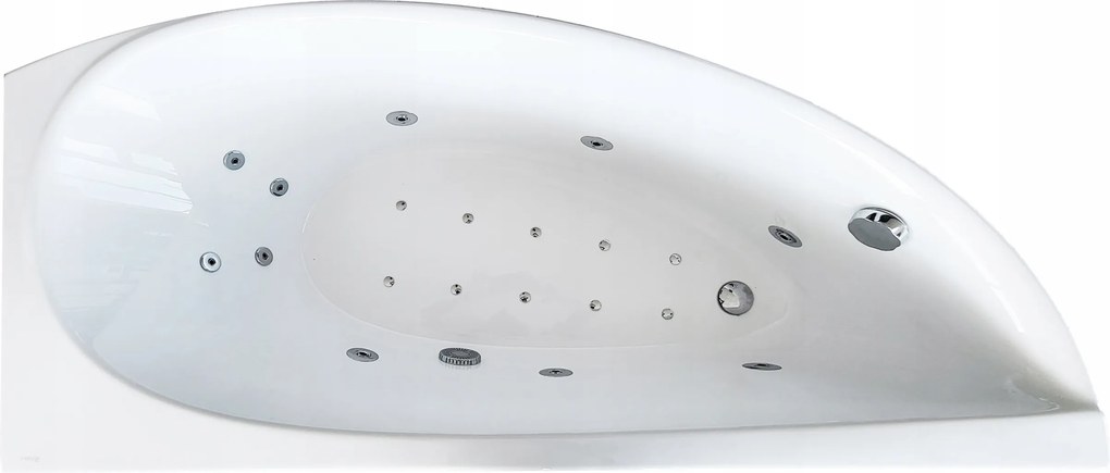 Rohová vaňa s vírivkou a vírivkou s vodnou masážou ľavá pravá 160x75