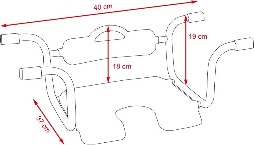 Kúpeľňové sedátko Zebra - JHK-3666