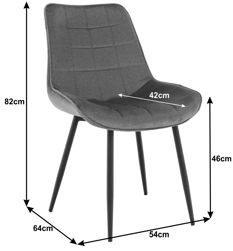 Jedálenská stolička Satrino (sivá). Vlastná spoľahlivá doprava až k Vám domov. 1016214
