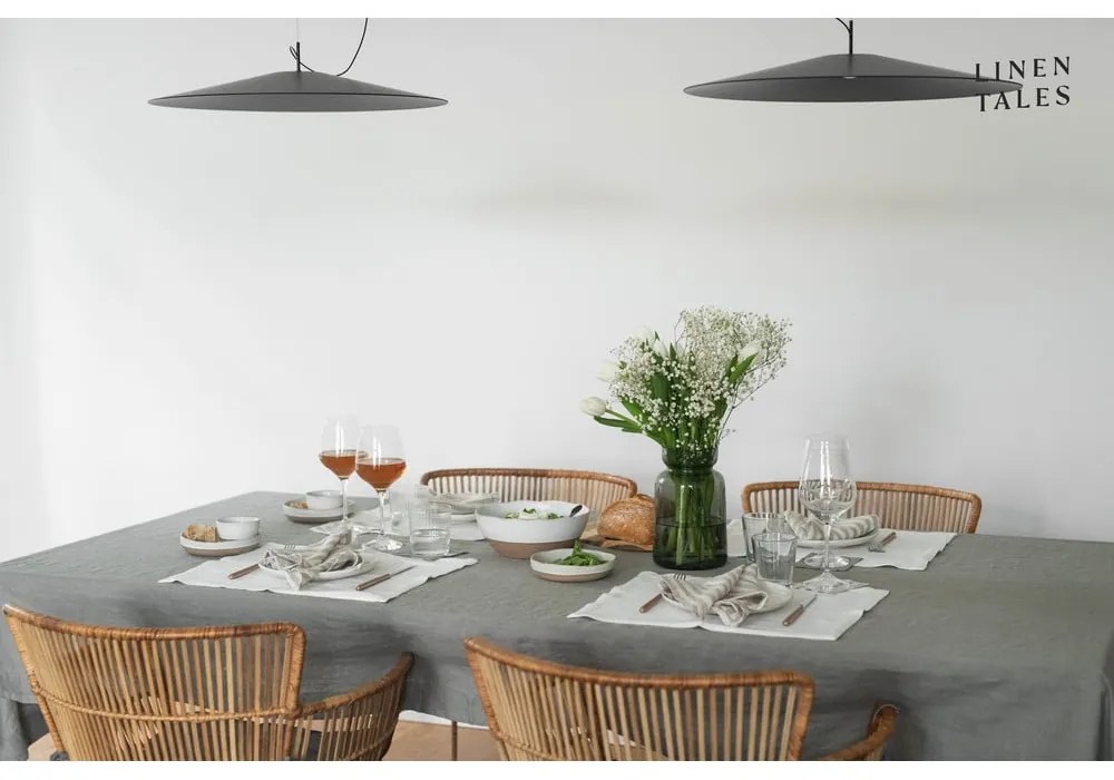 Ľanový obrus 140x300 cm Khaki – Linen Tales