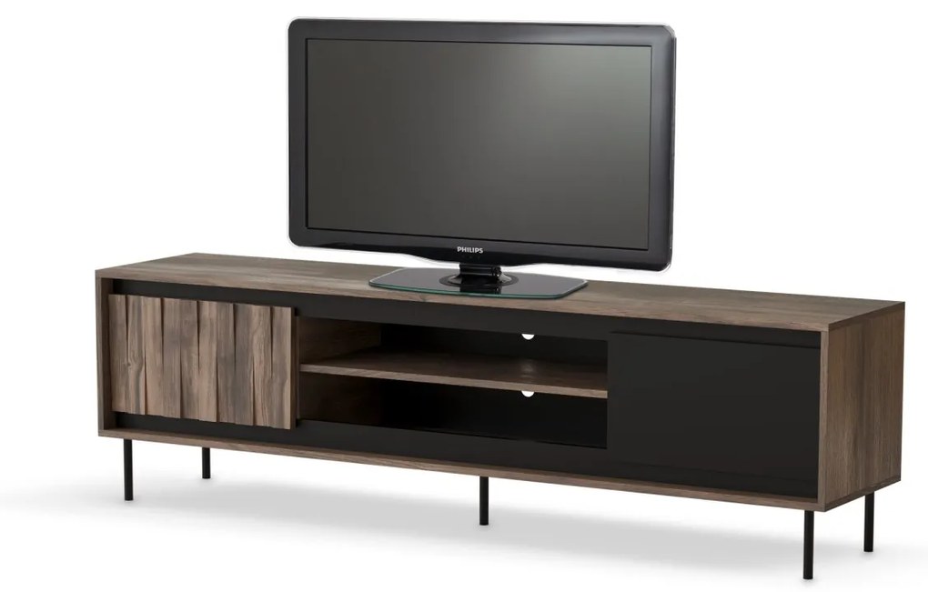 Televízny stolík Swing 180 cm orech/čierny