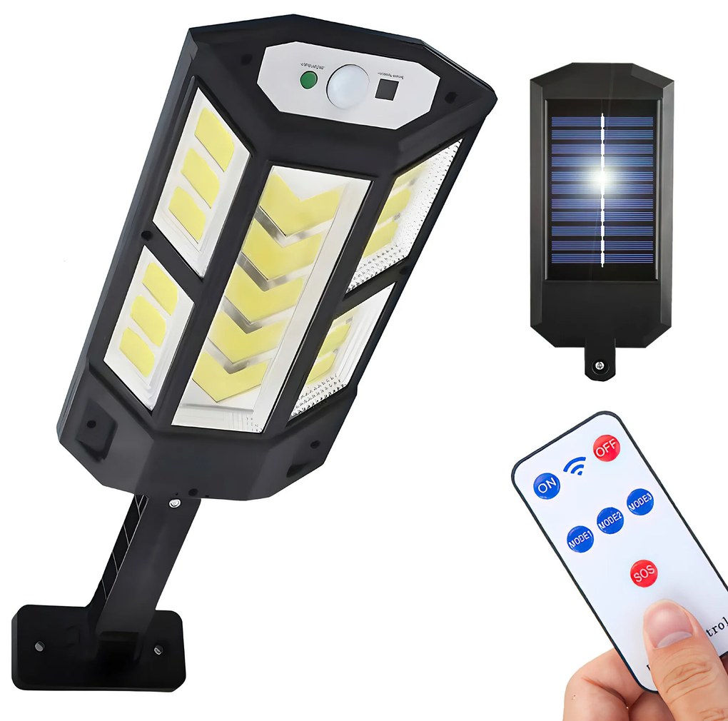 Dexxer Solárna LED lampa so senzorom pohybu a súmraku