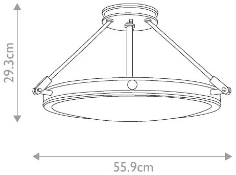 Elstead HK-COLLIER-SF-M - Prisadený luster COLLIER 4xE14/60W/230V