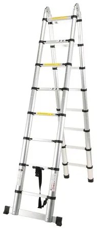 Teleskopický rebrík, 2 x 2,5 m