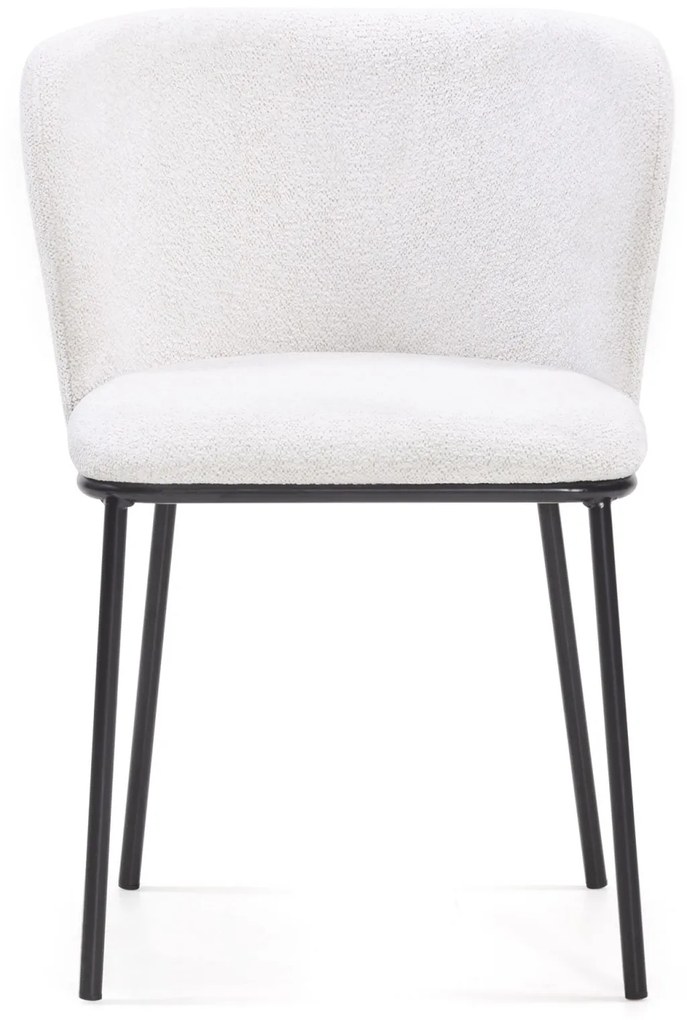 Jídelní židle Yasmin ecru/černá