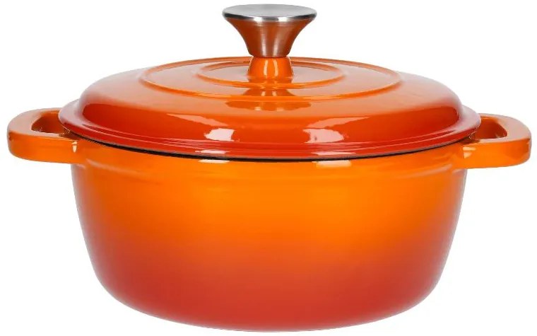 Silvercrest® Liatinový hrniec, 2,8 l (oranžová) (100393108)