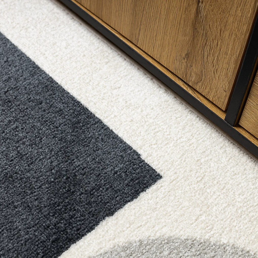 Dywany Łuszczów, Kusový koberec Fusion 0213 white/yellow, 80x150, viacfarebná, kancelária