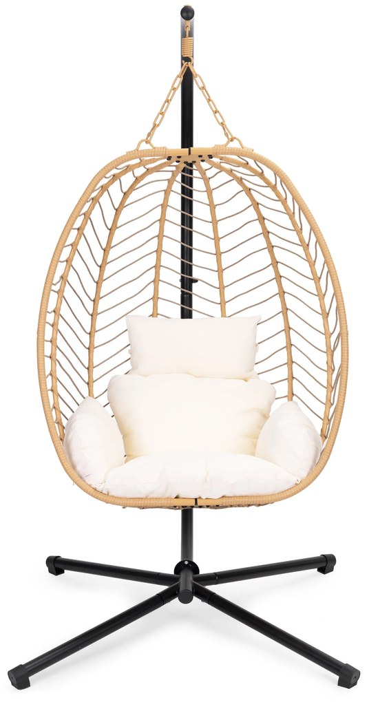 MultiGarden Závesné záhradné hojdacie kreslo Cocoon do 120 kg + vankúše MultiGarden