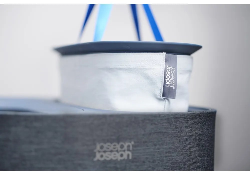 Antracitovosivý látkový kôš na bielizeň 2x30 l Tota – Joseph Joseph