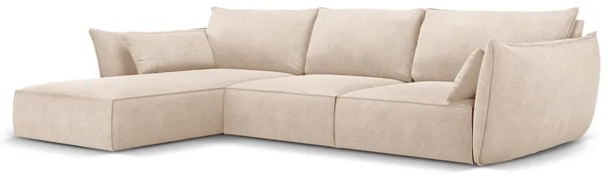 Béžová rohová pohovka (ľavý roh) Vanda - Mazzini Sofas