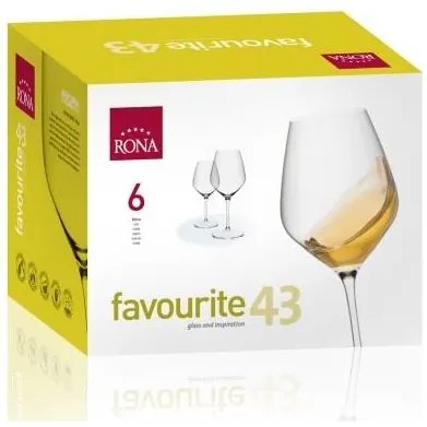 RONA POHÁR NA VÍNO 430 ML SADA 6 KS
