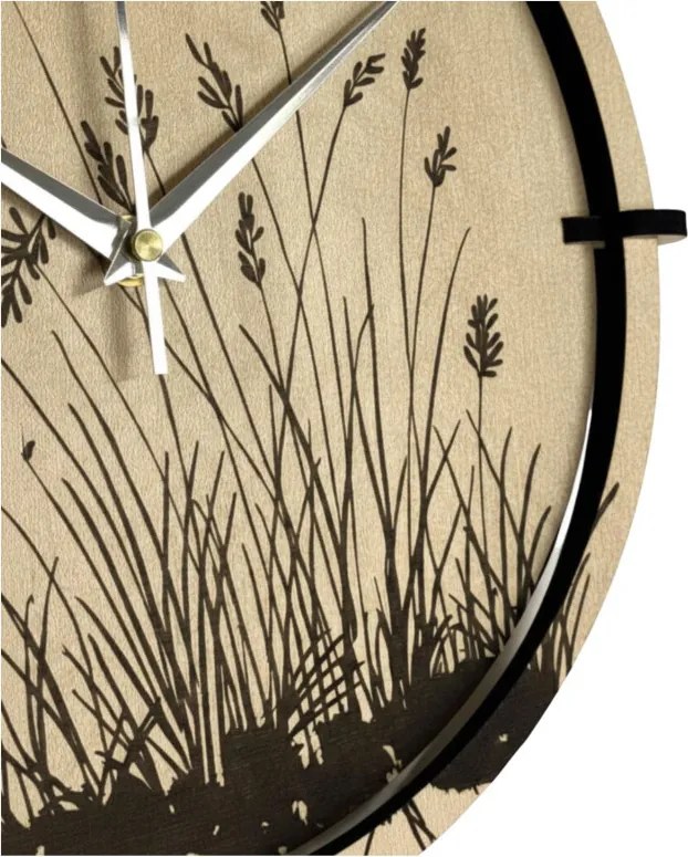 Drevené nástenné hodiny javor – tichý chod, prírodný dizajn | SENTOP HDF0587-MAPLE