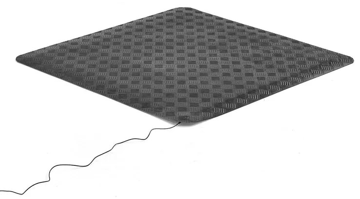 Protiúnavová priemyselná rohož ESD, 1000x700 mm, čierna