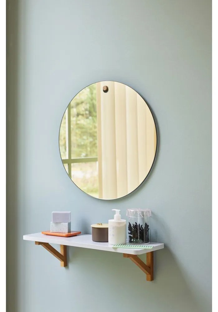 Svetlosivá polica v dekore duba 60 cm Arki – Hübsch