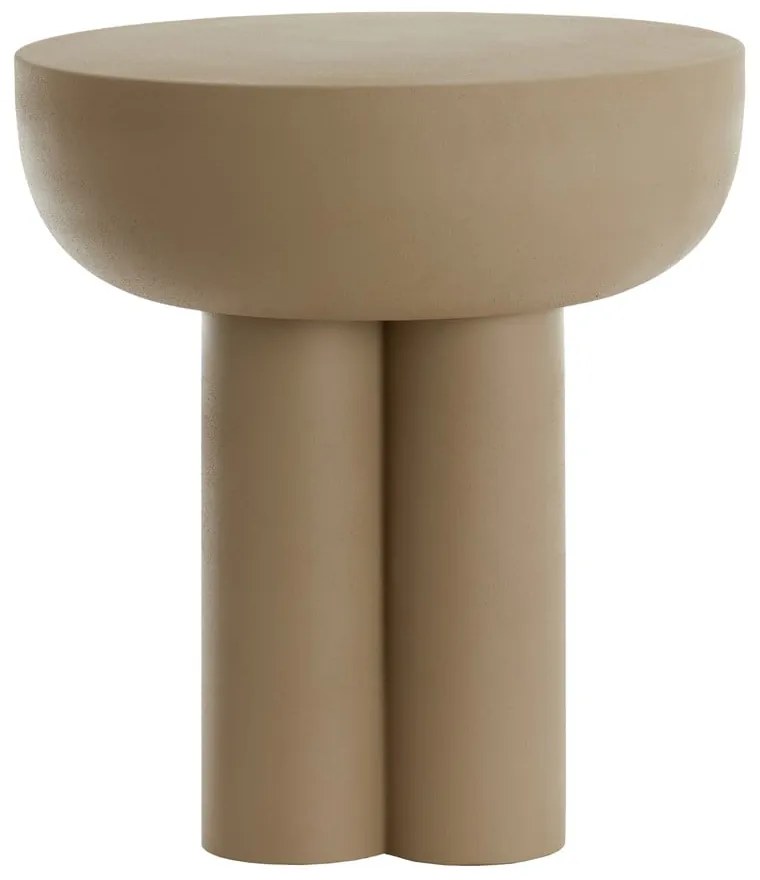 Kovový okrúhly odkladací stolík ø 46 cm Mikola – Light & Living