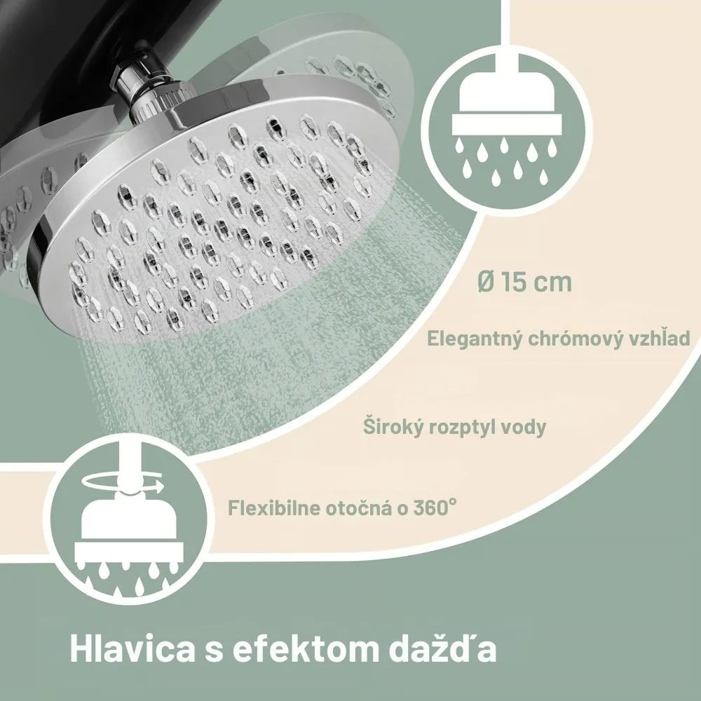 Solárna sprcha BOW, 20l, čierna Monzana